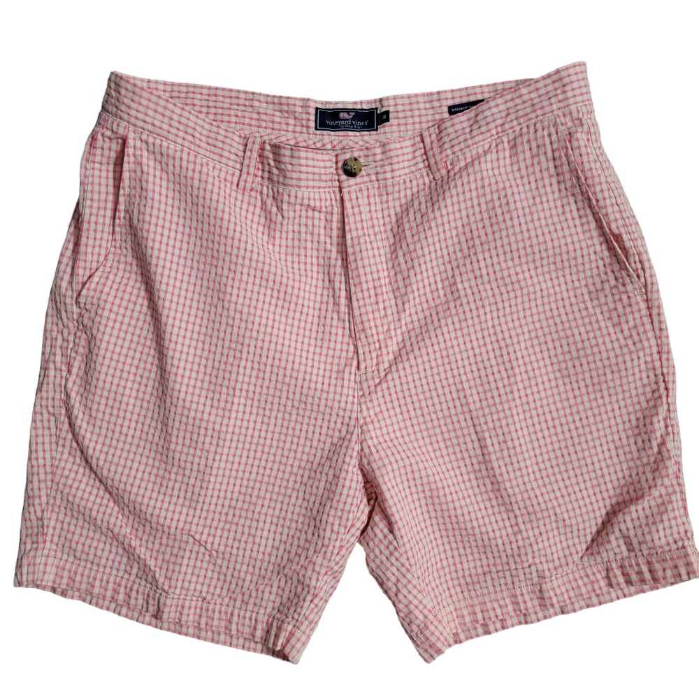 VINEYARD VINES BREAKER‎ SHORT PINK WHITE CHECK MENS sz 38